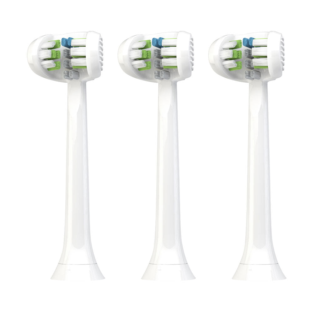 Electric toothbrush head, Zaipin and philips toothbrush head replacement, 3 brush head design, efficient clean teeth | 3 pack