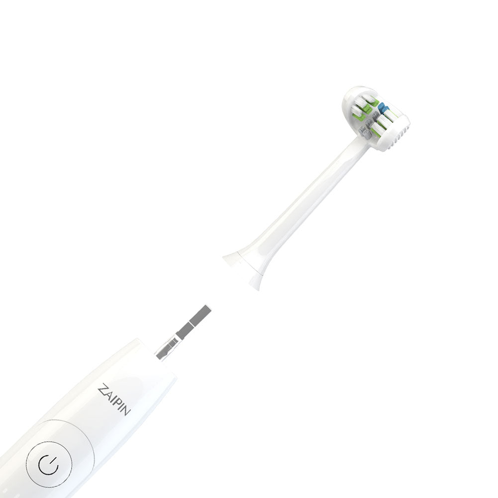 Electric toothbrush head, Zaipin and philips toothbrush head replacement, 3 brush head design, efficient clean teeth | 3 pack